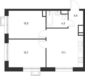 1-BD Apartment Sale, 49.5 sq. m. at Газопровод, Sosenskoye Settlement, Moscow, Russia #3 1-BD Apartment Sale, 49.5 sq. m. at Газопровод, Sosenskoye Settlement, Moscow, Russia #3