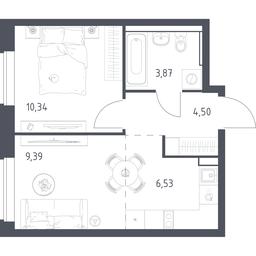 Apartment Sale, 34.63 sq. m. at Egorovo Park, 1-y kvartal, posyolok Zhilino-1, Lubertsy City District, Moscow Region, Russia #3 Apartment Sale, 34.63 sq. m. at Egorovo Park, 1-y kvartal, posyolok Zhilino-1, Lubertsy City District, Moscow Region, Russia #3