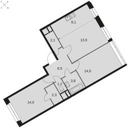 3-BD Apartment Sale, 65.8平方米 at Datskiy Kvartal, Datskiy Kvartal Residential Complex, posyolok Nagornoye, Mytishi Urban District, Moscow Region, Russia #3 3-BD Apartment Sale, 65.8平方米 at Datskiy Kvartal, Datskiy Kvartal Residential Complex, posyolok Nagornoye, Mytishi Urban District, Moscow Region, Russia #3