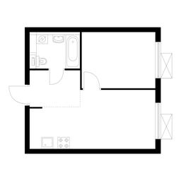 1-BD Apartment Sale, 34.1 sq. m. at Vostochnoe Butovo, Krymskaya Street, 13, rabochiy posyolok Bobrovo, Leninskiy City District, Moscow Region, Russia #2 1-BD Apartment Sale, 34.1 sq. m. at Vostochnoe Butovo, Krymskaya Street, 13, rabochiy posyolok Bobrovo, Leninskiy City District, Moscow Region, Russia #2