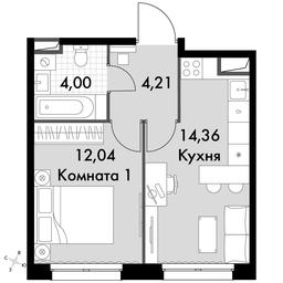 1-BD Apartment Sale, 34.61 sq. m. at Dvizhenie. Govorovo, Центральная улица, 47, деревня Говорово, поселение Московский, Москва, Россия #3 1-BD Apartment Sale, 34.61 sq. m. at Dvizhenie. Govorovo, Центральная улица, 47, деревня Говорово, поселение Московский, Москва, Россия #3