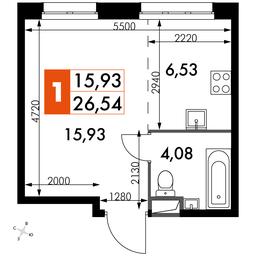 Apartment Sale, 26.54 sq. m. at Dvizhenie. Govorovo, Центральная улица, 47, деревня Говорово, поселение Московский, Москва, Россия #2 Apartment Sale, 26.54 sq. m. at Dvizhenie. Govorovo, Центральная улица, 47, деревня Говорово, поселение Московский, Москва, Россия #2