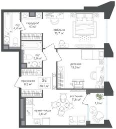 2-BD Apartment Sale, 68.6 sq. m. at Petrovskiy Park II, Stary Petrovsko-Razumovsky Drive, 1/23, Moscow, Russia #3 2-BD Apartment Sale, 68.6 sq. m. at Petrovskiy Park II, Stary Petrovsko-Razumovsky Drive, 1/23, Moscow, Russia #3