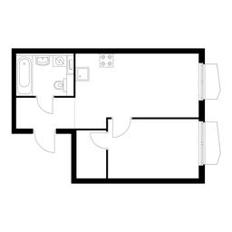 1-BD Apartment Sale, 36.9 sq. m. at Holland Park, Volokolamskoye Highway, 71/13к1, Moscow, Russia #3