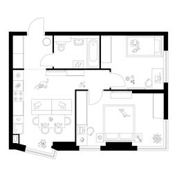 2-BD Apartment Sale, 51.9 sq. m. at Kronshtadtskiy 9, Kronshtadtsky Boulevard, 9с21, Moscow, Russia #2