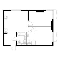 2-BD Apartment Sale, 57.3 sq. m. at Holland Park, Volokolamskoye Highway, 71/13к1, Moscow, Russia #3