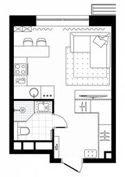 Apartment Sale, 24.7平方米 at MirrorZdanie, Oktyabrskaya Street, 98, Moscow, Russia #4