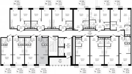 Apartment Sale, 25平方米 at MirrorZdanie, Oktyabrskaya Street, 98, Moscow, Russia #3