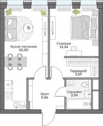 1-BD Apartment Sale, 46.55 sq. m. at Dom na naberezhnoy INSIDER (Insayder), Avtozavodskaya Street, Moscow, Russia #4