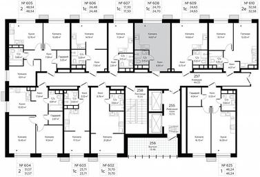 Apartment Sale, 24.7平方米 at MirrorZdanie, Oktyabrskaya Street, 98, Moscow, Russia #4