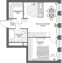 1-BD Apartment Sale, 45.56 sq. m. at Dom na naberezhnoy INSIDER (Insayder), Avtozavodskaya Street, Moscow, Russia #3 1-BD Apartment Sale, 45.56 sq. m. at Dom na naberezhnoy INSIDER (Insayder), Avtozavodskaya Street, Moscow, Russia #3