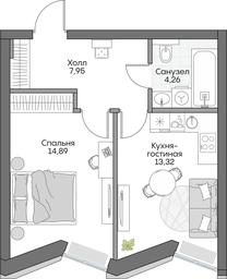 1-BD Apartment Sale, 39.51 sq. m. at Dom na naberezhnoy INSIDER (Insayder), Avtozavodskaya Street, Moscow, Russia #4