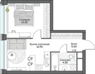 1-BD Apartment Sale, 37.16 sq. m. at Dom na naberezhnoy INSIDER (Insayder), Avtozavodskaya Street, Moscow, Russia #2 1-BD Apartment Sale, 37.16 sq. m. at Dom na naberezhnoy INSIDER (Insayder), Avtozavodskaya Street, Moscow, Russia #2
