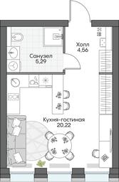 Apartment Sale, 30.3 sq. m. at Dom na naberezhnoy INSIDER (Insayder), Avtozavodskaya Street, Moscow, Russia #3 Apartment Sale, 30.3 sq. m. at Dom na naberezhnoy INSIDER (Insayder), Avtozavodskaya Street, Moscow, Russia #3