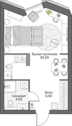 Apartment Sale, 34.05 sq. m. at Dom na naberezhnoy INSIDER (Insayder), Avtozavodskaya Street, Moscow, Russia #3