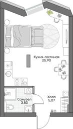 Apartment Sale, 34.05 sq. m. at Dom na naberezhnoy INSIDER (Insayder), Avtozavodskaya Street, Moscow, Russia #4