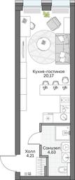 Apartment Sale, 28.47 sq. m. at Dom na naberezhnoy INSIDER (Insayder), Avtozavodskaya Street, Moscow, Russia #4
