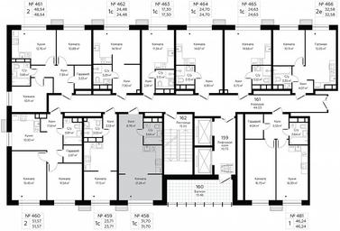Apartment Sale, 31.7平方米 at MirrorZdanie, Oktyabrskaya Street, 98, Moscow, Russia #4