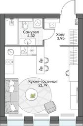 Apartment Sale, 30.16 sq. m. at Dom na naberezhnoy INSIDER (Insayder), Avtozavodskaya Street, Moscow, Russia #2