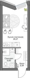 Apartment Sale, 22.08平方米 at Dom na naberezhnoy INSIDER (Insayder), Avtozavodskaya Street, Moscow, Russia #4