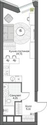 Apartment Sale, 28.28 sq. m. at Dom na naberezhnoy INSIDER (Insayder), Avtozavodskaya Street, Moscow, Russia #3 Apartment Sale, 28.28 sq. m. at Dom na naberezhnoy INSIDER (Insayder), Avtozavodskaya Street, Moscow, Russia #3