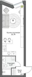 Apartment Sale, 29.01 sq. m. at Dom na naberezhnoy INSIDER (Insayder), Avtozavodskaya Street, Moscow, Russia #2 Apartment Sale, 29.01 sq. m. at Dom na naberezhnoy INSIDER (Insayder), Avtozavodskaya Street, Moscow, Russia #2