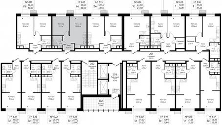 1-BD Apartment Sale, 32.6 sq. m. at MirrorZdanie, Oktyabrskaya Street, 98, Moscow, Russia #4