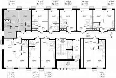 1-BD Apartment Sale, 48.54 sq. m. at MirrorZdanie, Oktyabrskaya Street, 98, Moscow, Russia #4