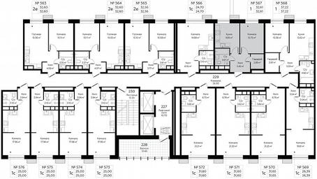 Apartment Sale, 32.61平方米 at MirrorZdanie, Oktyabrskaya Street, 98, Moscow, Russia #4