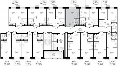 Apartment Sale, 24.7平方米 at MirrorZdanie, Oktyabrskaya Street, 98, Moscow, Russia #3