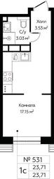 Apartment Sale, 23.71平方米 at MirrorZdanie, Oktyabrskaya Street, 98, Moscow, Russia #2 Apartment Sale, 23.71平方米 at MirrorZdanie, Oktyabrskaya Street, 98, Moscow, Russia #2