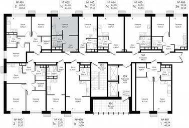Продажа квартиры, 24,48 м² в ЖК «Мироздание (MirrorЗдание)», Октябрьская улица, 98, Москва, Россия #2