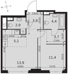 Продажа 2-комн. квартиры, 45,3 м² в ЖК «Сидней Сити (Sydney City)», улица Шеногина, 2, Москва, Россия #2 Продажа 2-комн. квартиры, 45,3 м² в ЖК «Сидней Сити (Sydney City)», улица Шеногина, 2, Москва, Россия #2