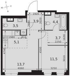 2-BD Apartment Sale, 45.8 sq. m. at Sydney City, Shenogina Street, 2, Moscow, Russia #2 2-BD Apartment Sale, 45.8 sq. m. at Sydney City, Shenogina Street, 2, Moscow, Russia #2
