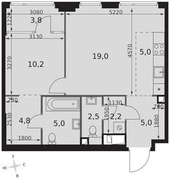 Продажа 2-комн. квартиры, 57,5 м² в ЖК «Сидней Сити (Sydney City)», улица Шеногина, 2, Москва, Россия #2 Продажа 2-комн. квартиры, 57,5 м² в ЖК «Сидней Сити (Sydney City)», улица Шеногина, 2, Москва, Россия #2