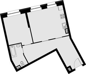 2-BD Apartment Sale, 55.9平方米 at Nevskiy, Vyborgskaya Street, 7к1, Moscow, Russia #3 2-BD Apartment Sale, 55.9平方米 at Nevskiy, Vyborgskaya Street, 7к1, Moscow, Russia #3