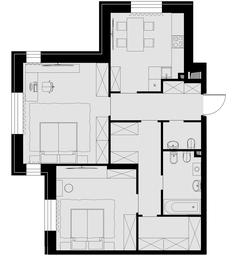 2-BD Apartment Sale, 75 sq. m. at Teatralnyi Kvartal, Rotmistrova Street, 2, Moscow, Russia #2 2-BD Apartment Sale, 75 sq. m. at Teatralnyi Kvartal, Rotmistrova Street, 2, Moscow, Russia #2