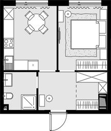 1-BD Apartment Sale, 34.4 sq. m. at Malevich, Otradnaya Street, 8, Moscow, Russia #3