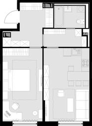 1-BD Apartment Sale, 55.6 sq. m. at Malevich, Otradnaya Street, 8, Moscow, Russia #3