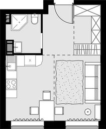 1-BD Apartment Sale, 45.2 sq. m. at Malevich, Otradnaya Street, 8, Moscow, Russia #2