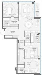 2-BD Apartment Sale, 154.2 sq. m. at Frunzenskaya naberezhnaya, Frunzenskaya Embankment, 30, Moscow, Russia #2