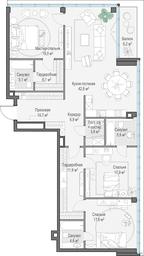 2-BD Apartment Sale, 154.2 sq. m. at Frunzenskaya naberezhnaya, Frunzenskaya Embankment, 30, Moscow, Russia #3