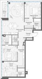 2-BD Apartment Sale, 147.5 sq. m. at Frunzenskaya naberezhnaya, Frunzenskaya Embankment, 30, Moscow, Russia #4