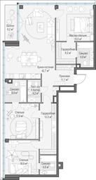 2-BD Apartment Sale, 147.5 sq. m. at Frunzenskaya naberezhnaya, Frunzenskaya Embankment, 30, Moscow, Russia #3 2-BD Apartment Sale, 147.5 sq. m. at Frunzenskaya naberezhnaya, Frunzenskaya Embankment, 30, Moscow, Russia #3