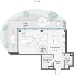 1-BD Apartment Sale, 77.2 sq. m. at Frunzenskaya naberezhnaya, Frunzenskaya Embankment, 30, Moscow, Russia #3