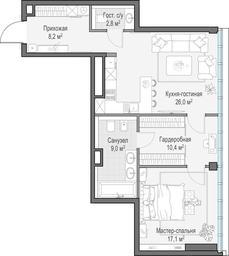2-BD Apartment Sale, 73.5 sq. m. at Frunzenskaya naberezhnaya, Frunzenskaya Embankment, 30, Moscow, Russia #4