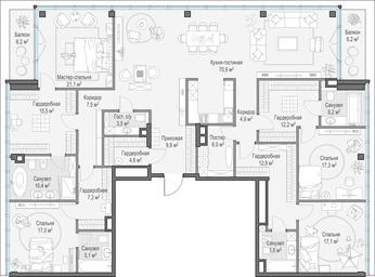 5-BD Apartment Sale, 258.3 sq. m. at Frunzenskaya naberezhnaya, Frunzenskaya Embankment, 30, Moscow, Russia #3