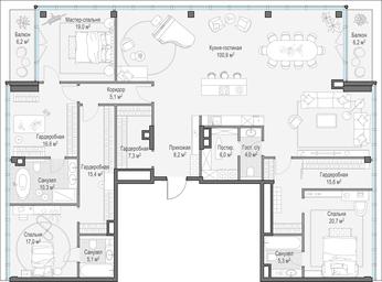 Продажа 3-комн. квартиры, 258,3 м² в ЖК «Клубный город-парк «Фрунзенская набережная»», Фрунзенская набережная, 30, Москва, Россия #4