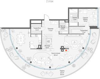 4-BD Apartment Sale, 337.1平方米 at Frunzenskaya naberezhnaya, Frunzenskaya Embankment, 30, Moscow, Russia #3 4-BD Apartment Sale, 337.1平方米 at Frunzenskaya naberezhnaya, Frunzenskaya Embankment, 30, Moscow, Russia #3