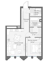 1-BD Apartment Sale, 66.5平方米 at Frunzenskaya naberezhnaya, Frunzenskaya Embankment, 30, Moscow, Russia #3